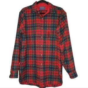 Vintage Pendleton Wool 1960's-Early 1970's Authentic Mac Lean Tartan Shirt Large